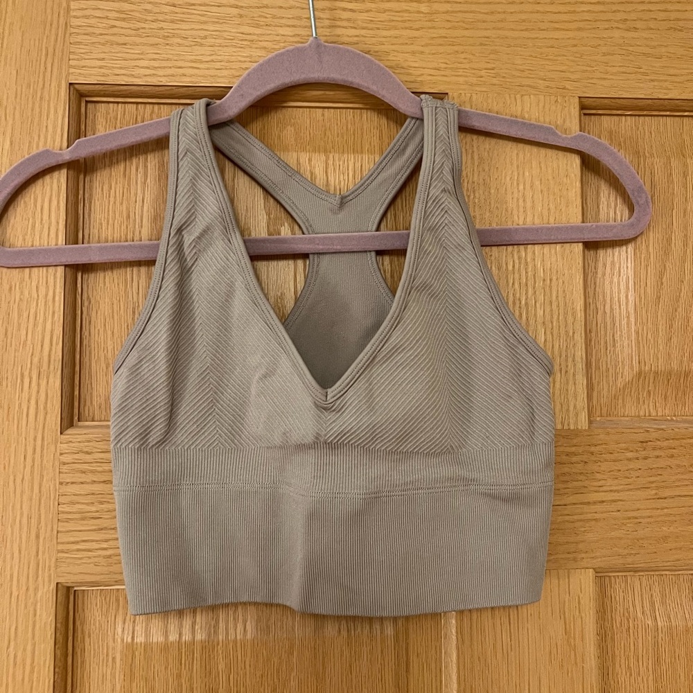 Gilly Hicks Taupe Sports Bra